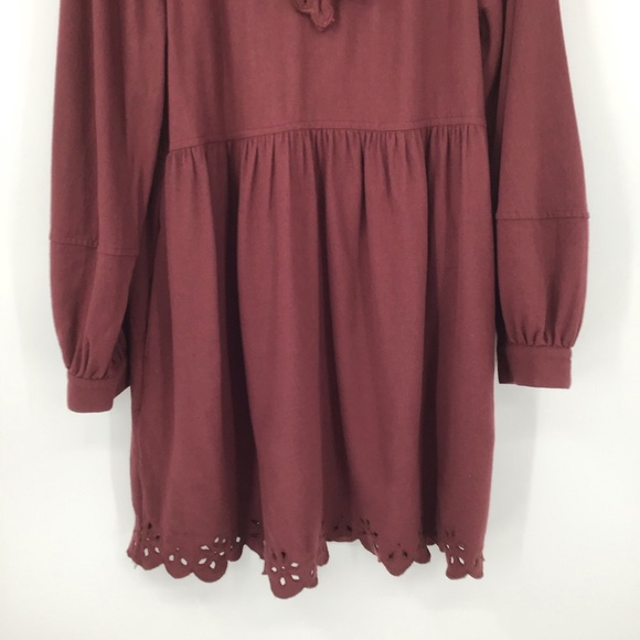 Madewell Embroidered Ruffled Flannel Mini Dress - Picture 5 of 13